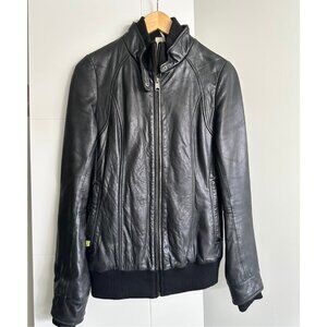 Soia & Kyo Leather Bomber Jacket